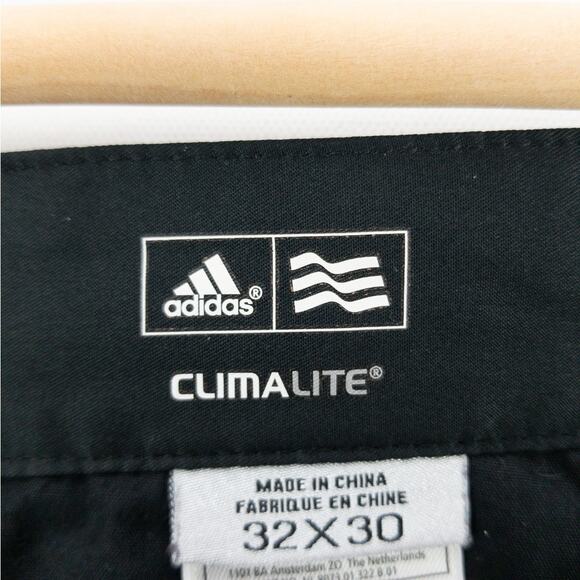 Adidas Climalite Pants Men's 32x30 Back with Black Logo 100% Polyester - Picture 3 of 13